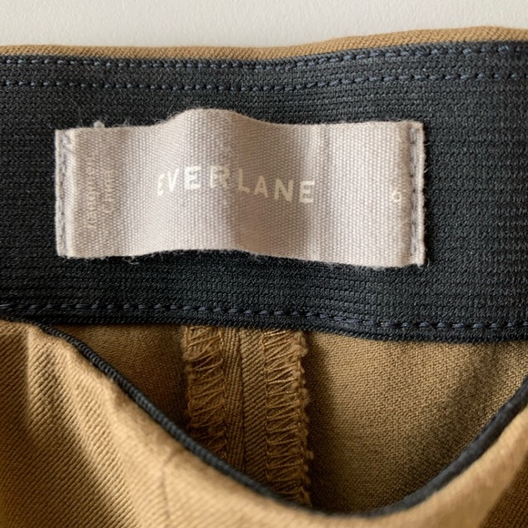 Everlane Side Zip Stretch Work Pants Tan Size 6 Skinny - Picture 6 of 15